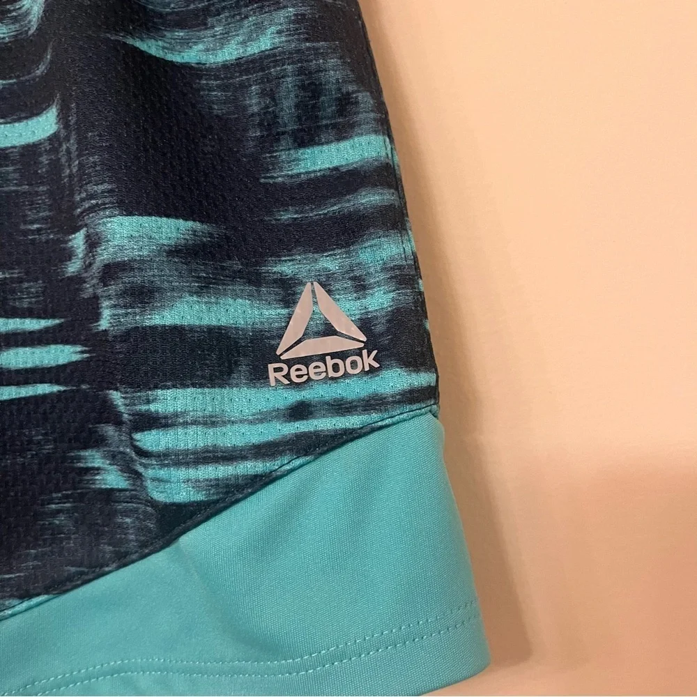 Women’s size small Reebok blue teal elastic waist running shorts athletic